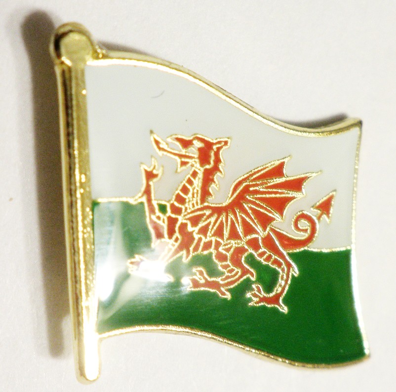 Pin Med Flagga För Wales, Köp Pins Med Flaggor För Wales