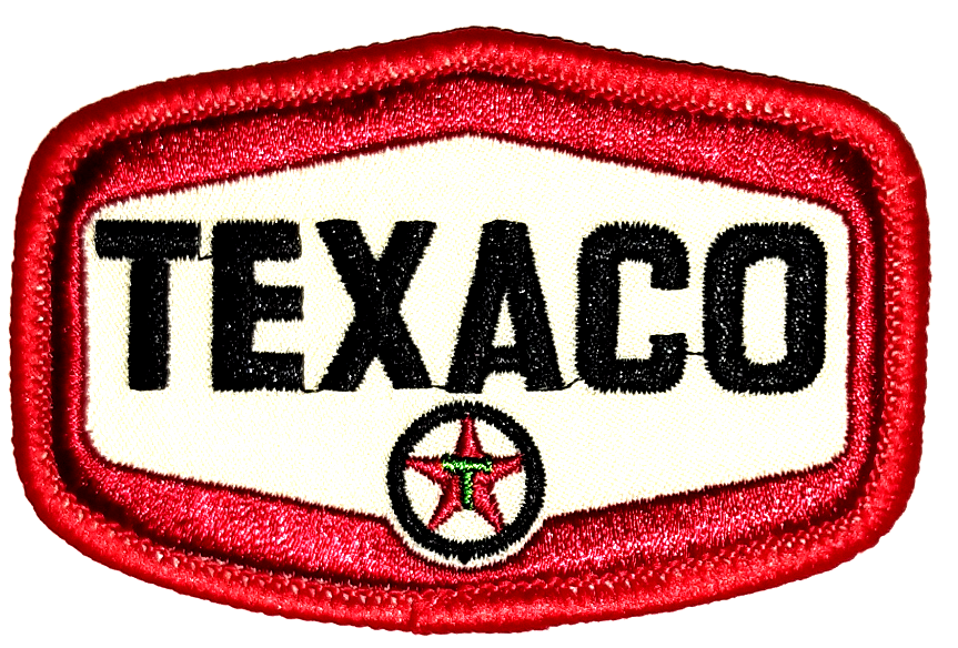 TEXACO TYGMÄRKE 78x51mm