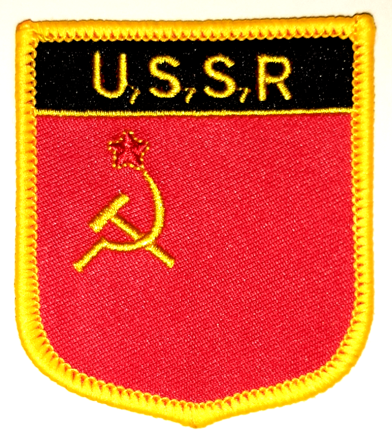 USSR SOVJETUNIONEN TYGMÄRKE 60x70mm