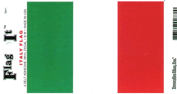 ITALIEN DEKAL 127X90MM