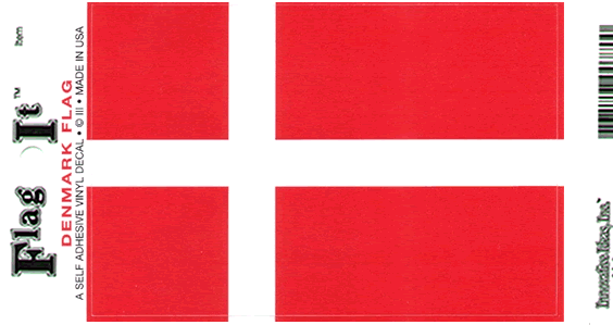 DANMARK DEKAL 127X90MM