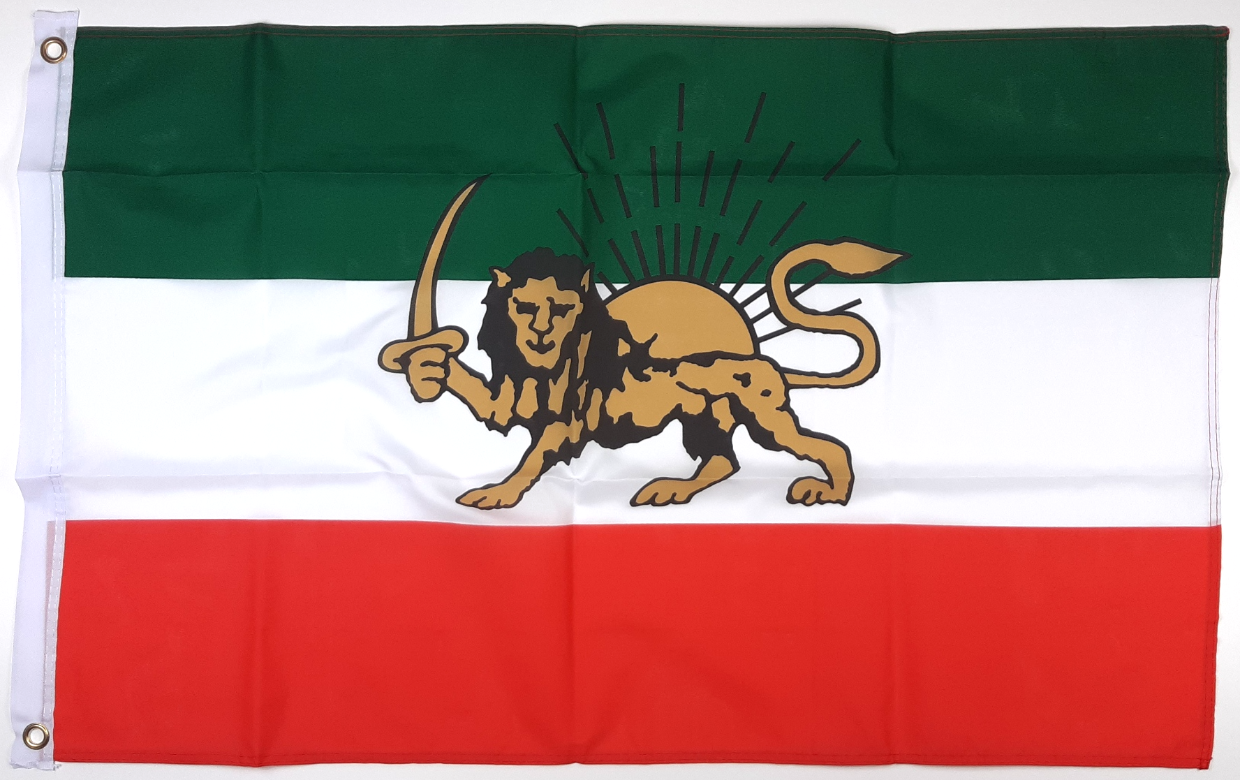 IRAN FLAGGA MED LEJON 150X90CM