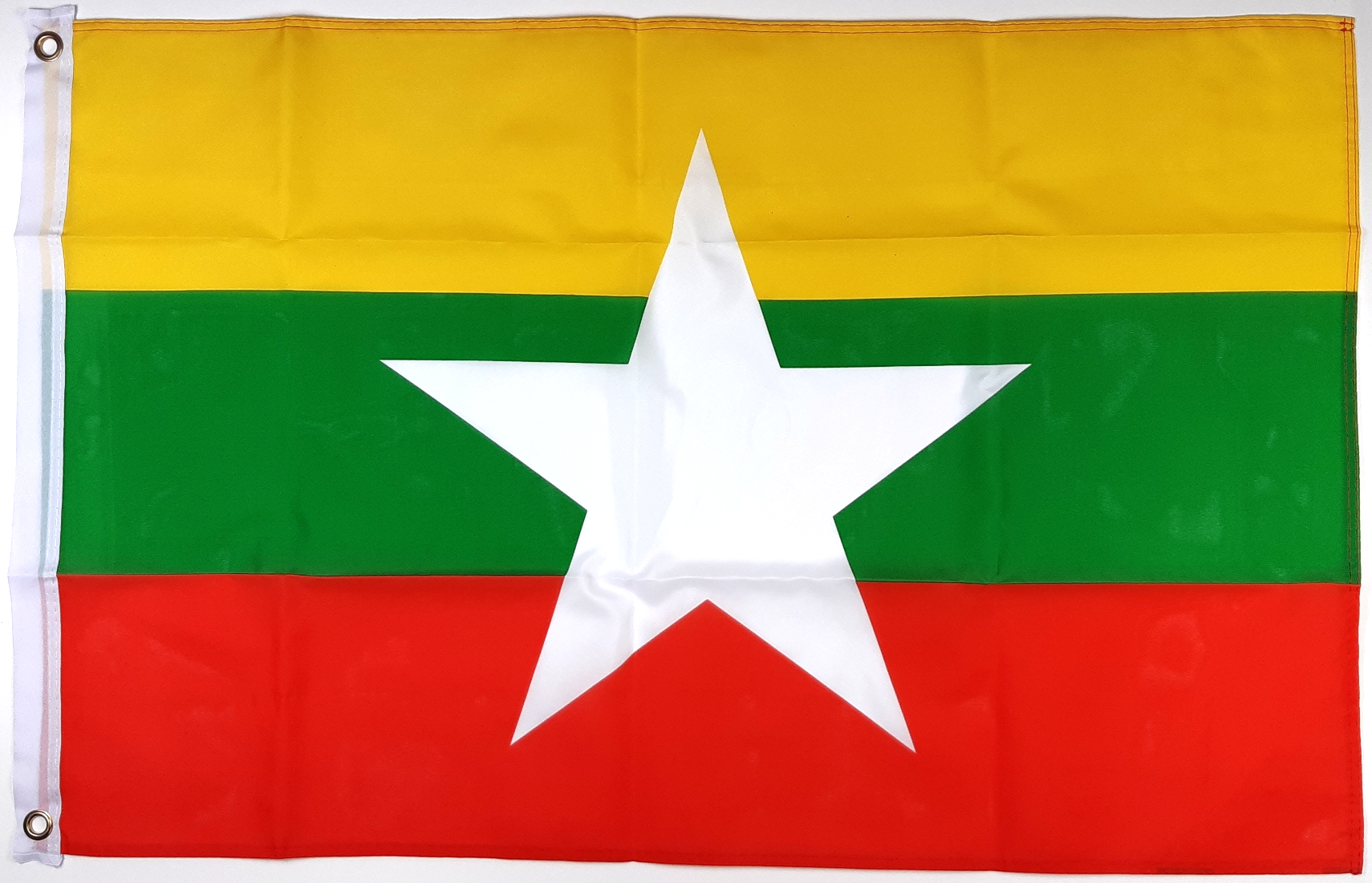 MYANMAR BURMA FLAGGA 150X90CM