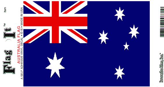 AUSTRALIEN DEKAL 127X90MM