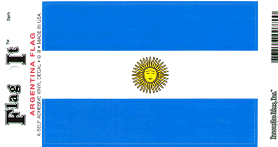 ARGENTINA DEKAL 127X90MM