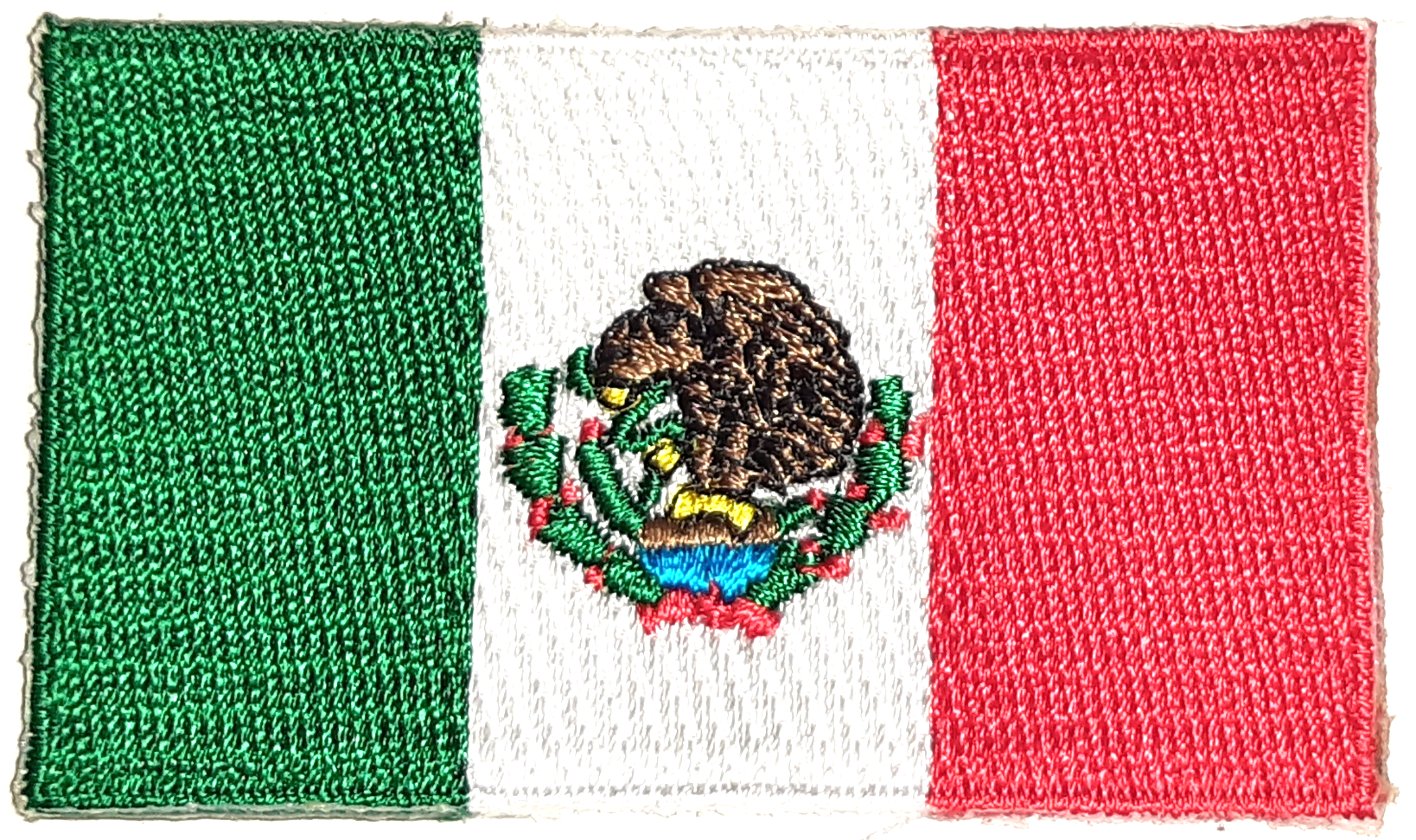 MEXICO TYGMÄRKE 65X38mm