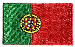 PORTUGAL TYGMÄRKE 65X38mm