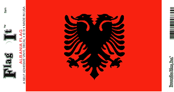 ALBANIEN DEKAL 127X90MM