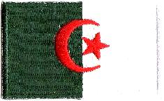 ALGERIET TYGMÄRKE 65x38mm