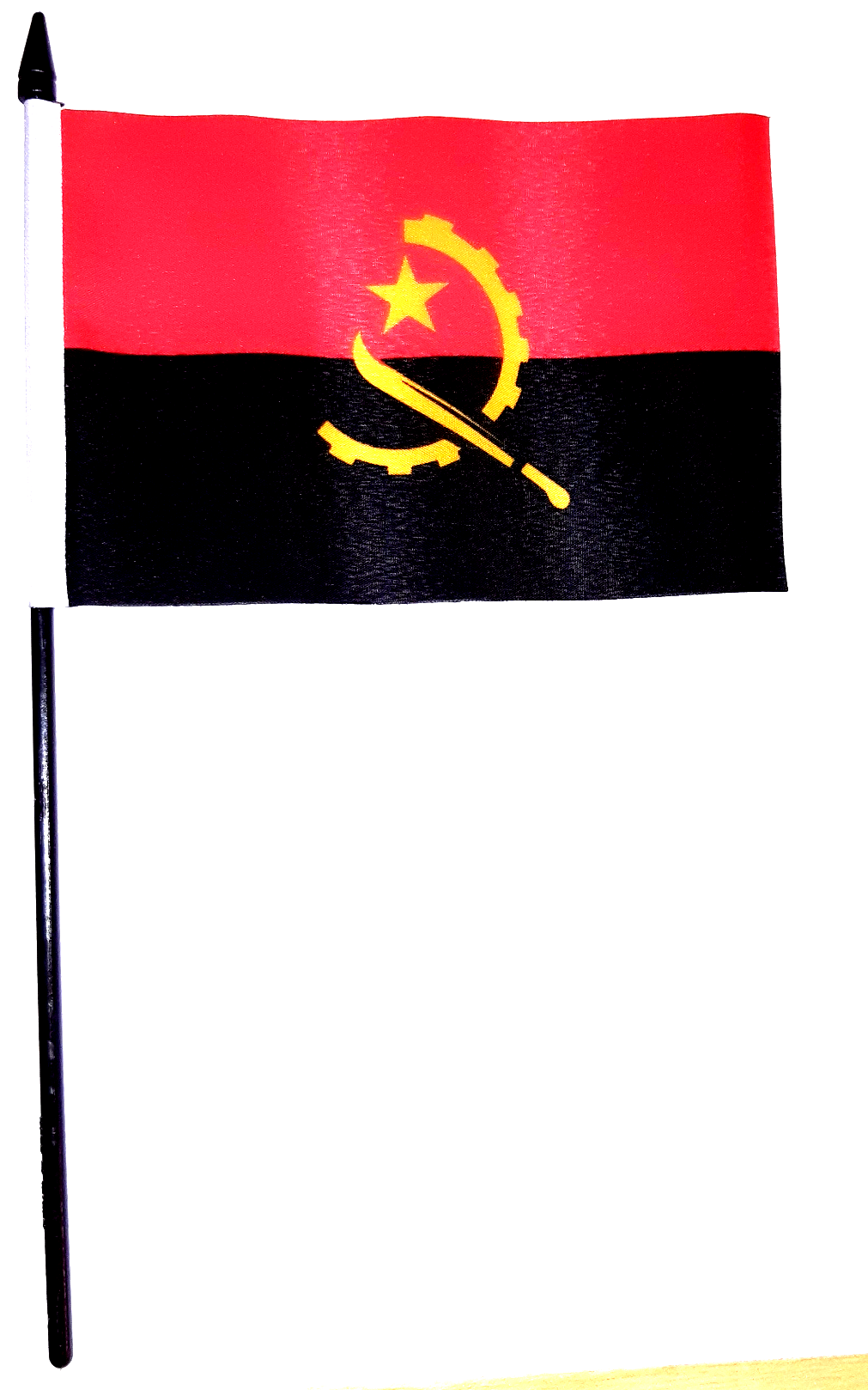 ANGOLA HANDFLAGGA 23X15CM