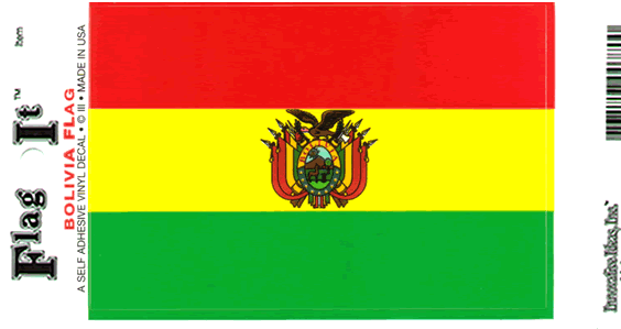 BOLIVIA DEKAL 127X90MM