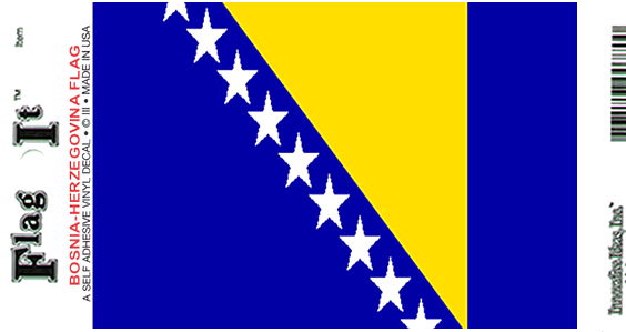 BOSNIEN-HERCEGOVINA DEKAL 127X90MM