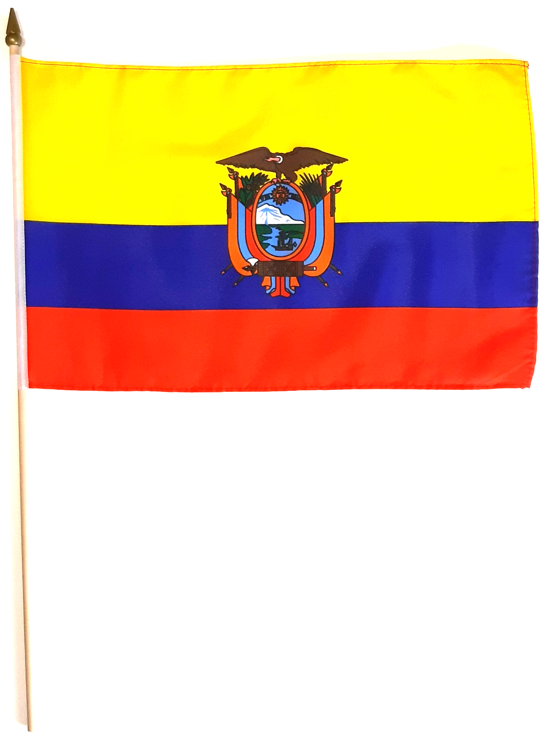 ECUADOR HANDFLAGGA 45X30CM