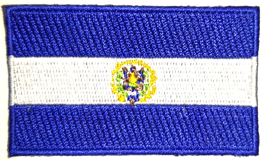 EL SALVADOR TYGMÄRKE 65x38mm