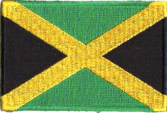 JAMAICA TYGMÄRKE 90x58mm