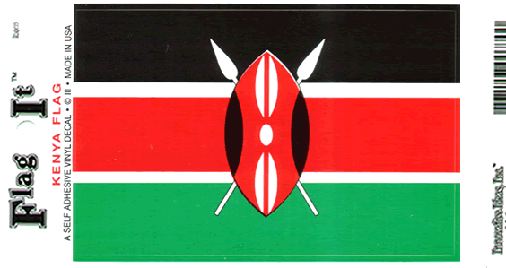 KENYA DEKAL 127X90MM