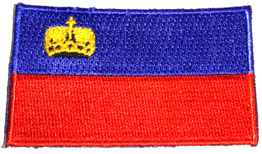 LIECHTENSTEIN TYGMÄRKE 65x38mm