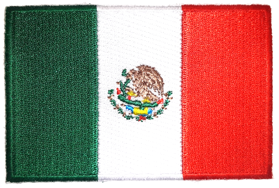 MEXICO TYGMÄRKE 90x58mm