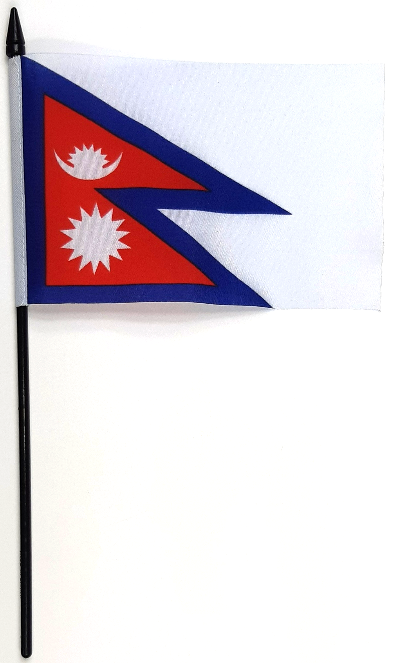 NEPAL HANDFLAGGA 15X10CM