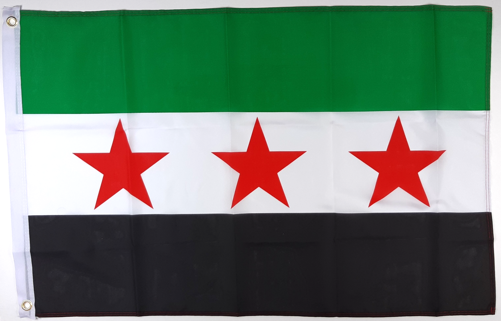 SYRIEN FLAGGA 3 STJÄRNOR 90X60CM