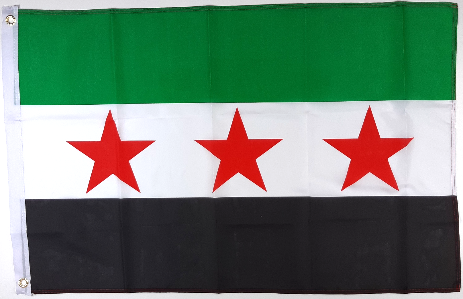 SYRIEN FLAGGA 3 STJÄRNOR 240X150CM *Läs beskrivningen*