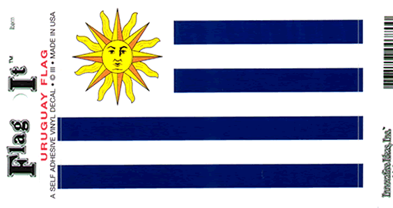 URUGUAY DEKAL 127X90MM