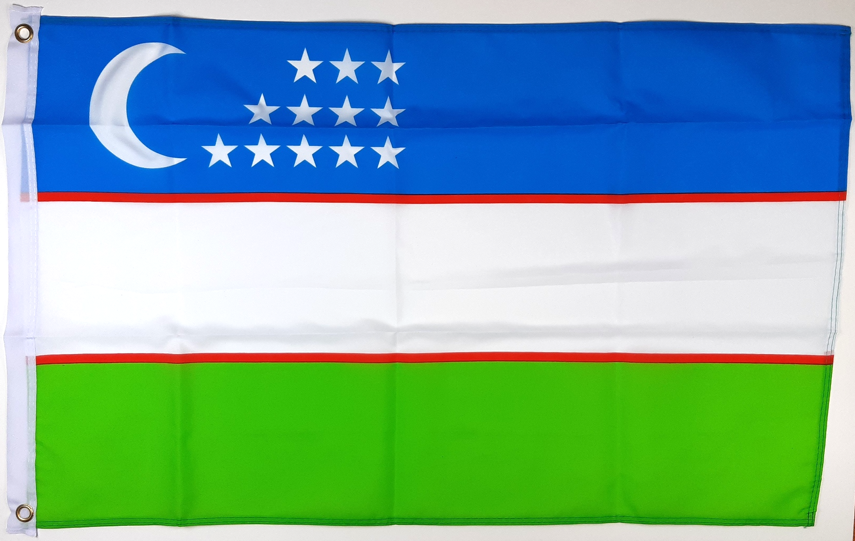 UZBEKISTAN FLAGGA 150X90CM