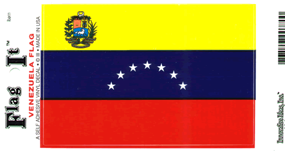 VENEZUELA DEKAL 127X90MM (7 stjärnor)