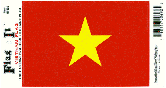 VIETNAM DEKAL 127X90MM