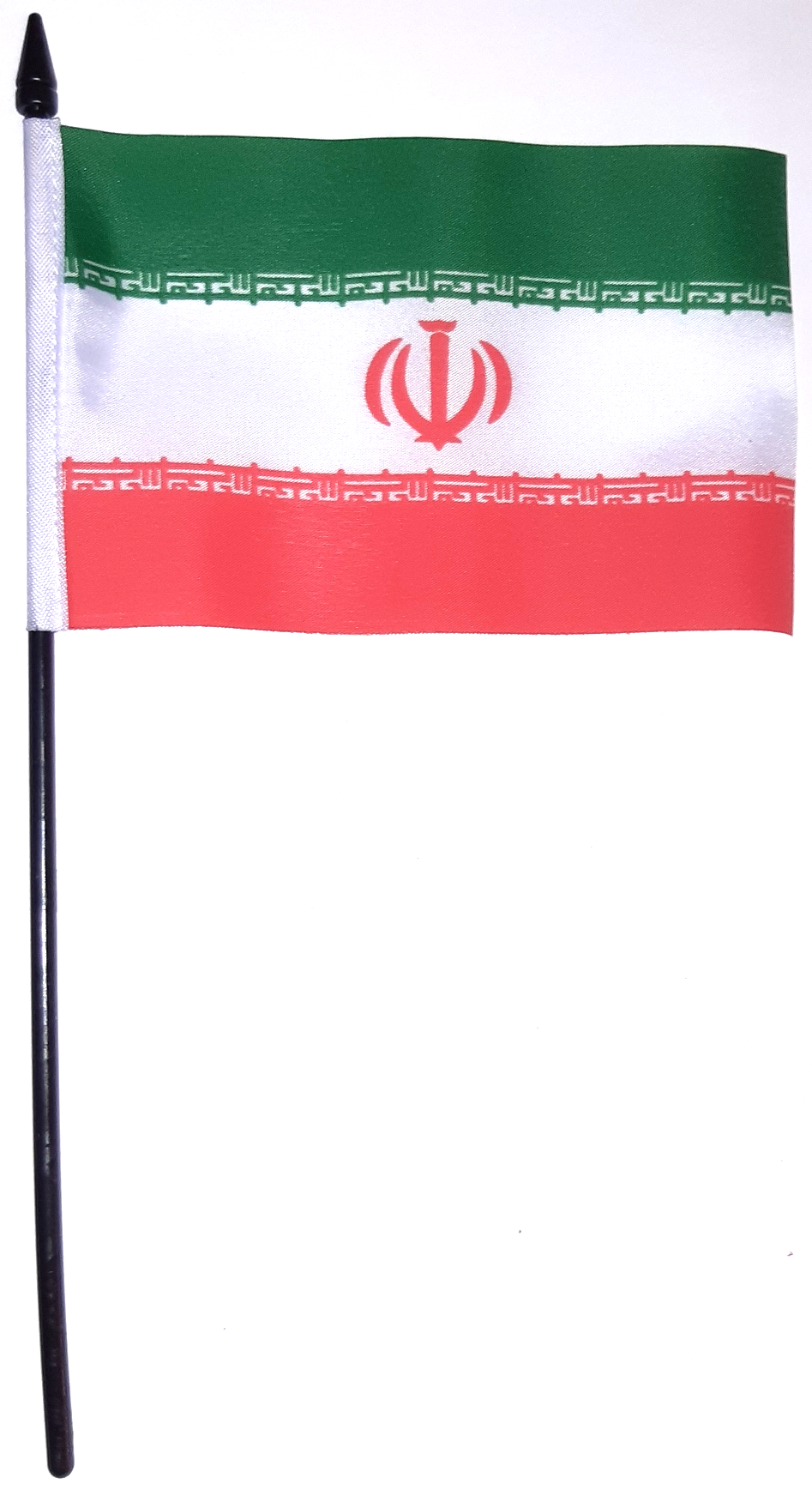 IRAN HANDFLAGGA 15X10CM